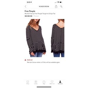 Tangerine striped tee free people